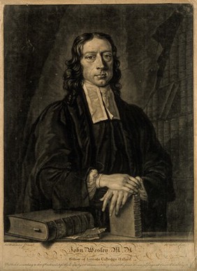 John Wesley. Mezzotint by J. Faber, junior, 1743, after J. Williams.