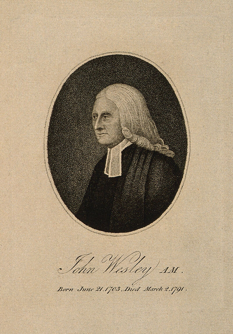 John Wesley. Line engraving by W. Bromley, 1791., by William Bromley