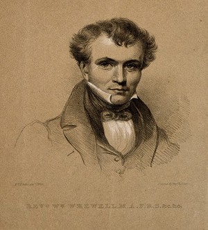 view William Whewell. Lithograph by E. U. Eddis, 1835.