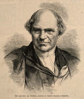 William Whewell. Wood engraving after Thomas Dewell Scott, 1866.