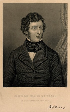 Friedrich Wöhler. Stipple engraving by C. Cook after C. L'Allemand.