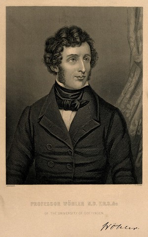 view Friedrich Wöhler. Stipple engraving by C. Cook after C. L'Allemand.