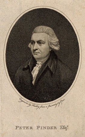 John Wolcot [Peter Pindar]. Stipple engraving by W. Ridley, 1792, after J. Opie.