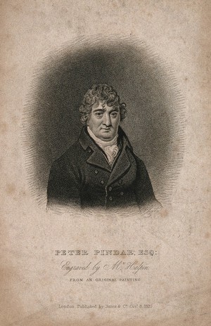 view John Wolcot [Peter Pindar]. Stipple engraving by J. Halpin, 1825, after J. R. Smith.