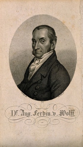 August Ferdinand von Wolff. Stipple engraving by F. Bolt, 1827, after Sonntag.
