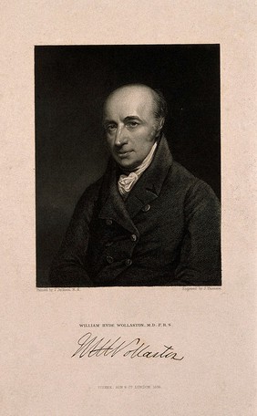 William Hyde Wollaston. Stipple engraving by J. Thomson, 1835, after J. Jackson.
