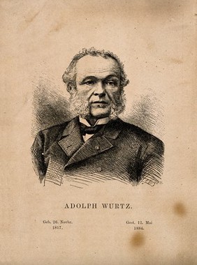 Charles Adolphe Wurtz. Etching by J. Eger or Egez.