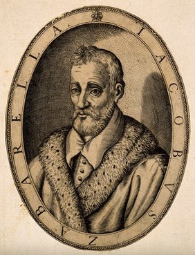 Jacobus Zabarella. Line engraving.