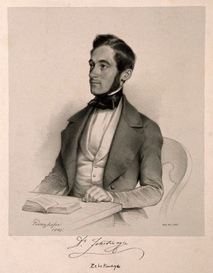 view Franz Zehetmayer. Lithograph by A. Prinzhofer, 1845.