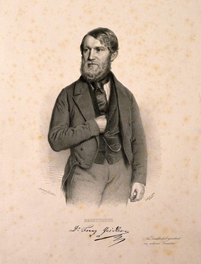 Franz Zeidler. Lithograph by Gabriel Decker, 1853.