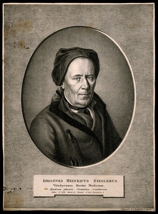Johann Heinrich Ziegler. Lithograph by J. Brodtmann.