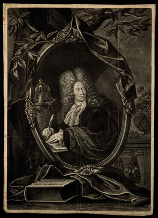 Georg Andreas Agricola. Mezzotint by B. Vogel, 1711, after C. L. Agricola.