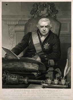 Sir Joseph Banks. Line engraving by N. Schiavonetti, 1812, after T. Phillips.