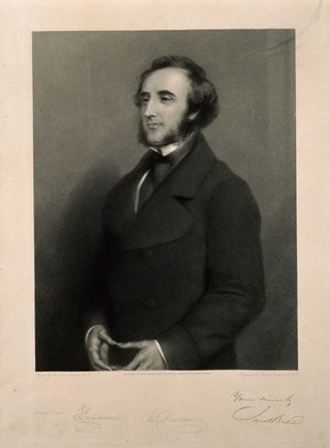 view Jacob Bell. Mezzotint by T. Landseer, 1859, after Sir E. Landseer.