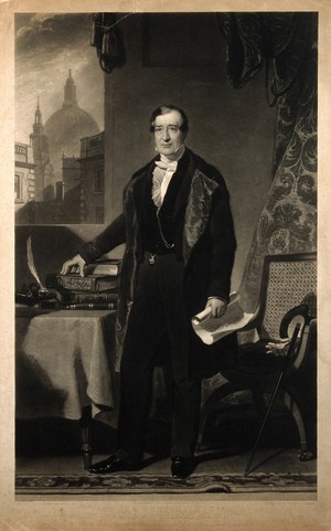 view James Bentley. Mezzotint by T. Lupton, 1850, after J. P. Knight.