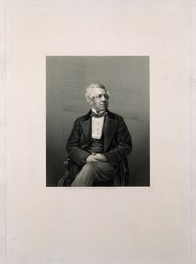 George William Frederick Howard, seventh Earl of Carlisle. Engraving by D. J. Pound, 1859, after J. Mayall.