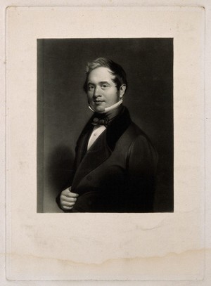 view Edward Cock. Mezzotint by W. T. Davey after P. A. T. Senties, 1843.