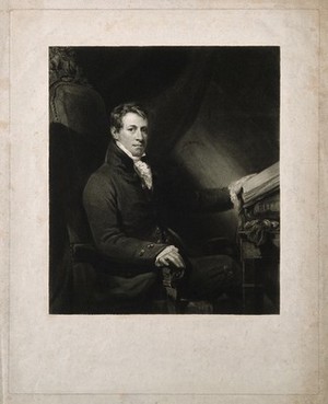 view Sir Humphry Davy. Stipple engraving by W. Walker, 1830, after J. Jackson, 1823.