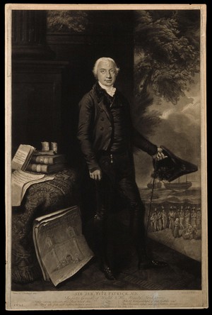 view Sir Jerome Fitzpatrick. Mezzotint by W. Barnard after S. Drummond, 1801.