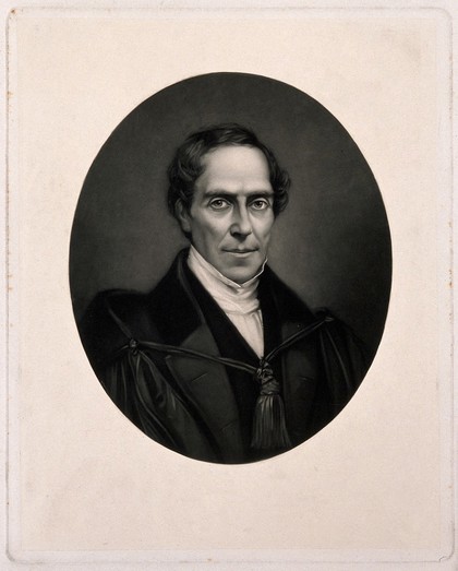 Gideon Algernon Mantell. Mezzotint by W. T. Davey after P. Senties after J. Mayall.