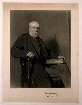 Sir Arthur Mitchell. Mezzotint by J. Faed after Sir G. Reid.