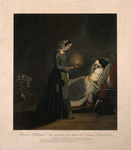 Florence Nightingale. Mezzotint by C.A. Tomkins, 1855, after J. Butterworth.