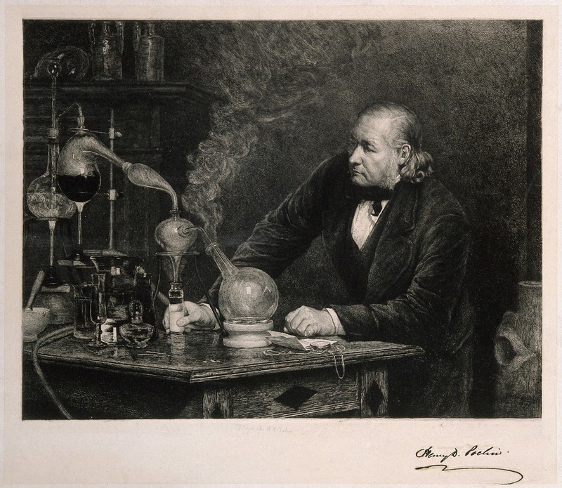 Henry Davis Pochin. Etching by P.A. Rajon after W. W. Ouless, 1875., by Walter William Ouless