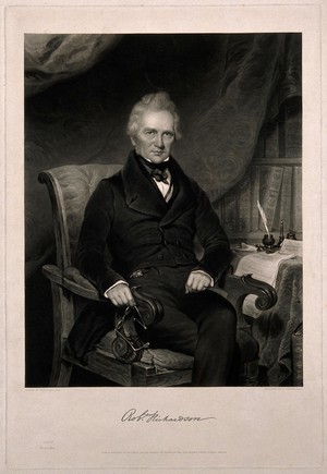 view Robert Richardson. Mezzotint by C. Turner, 1842, after S. Howell.