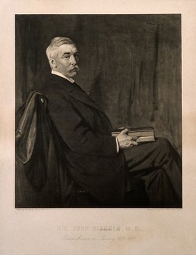 Sir John Sibbald. Photogravure by Swan Electric Engraving Co. after Sir G. Reid.