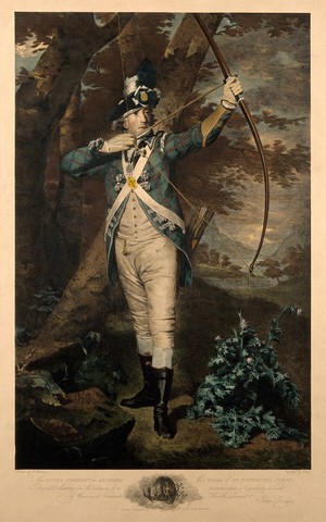 view Nathaniel Spens. Coloured line engraving by J. Beugo, 1796, after Sir H. Raeburn.