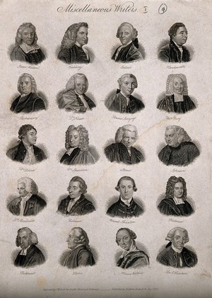 view Writers: twenty portraits of essayists and novelists. Engraving by J.W. Cook, 1825.