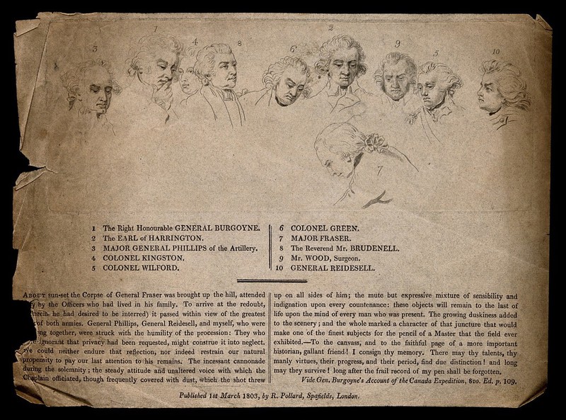 The death of General Simon Fraser at the Battle of Bemis Heights,