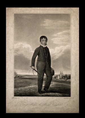 view George Bidder, a mental calculator, as a boy. Aquatint by H. Meyer, 1817, after W. Waite.