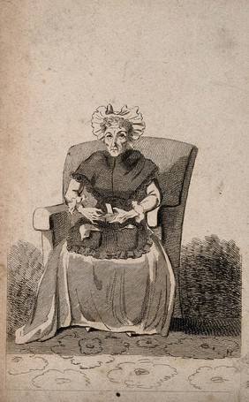 Judith Levy, a rich Jewess. Etching.