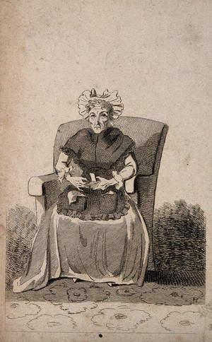 view Judith Levy, a rich Jewess. Etching.