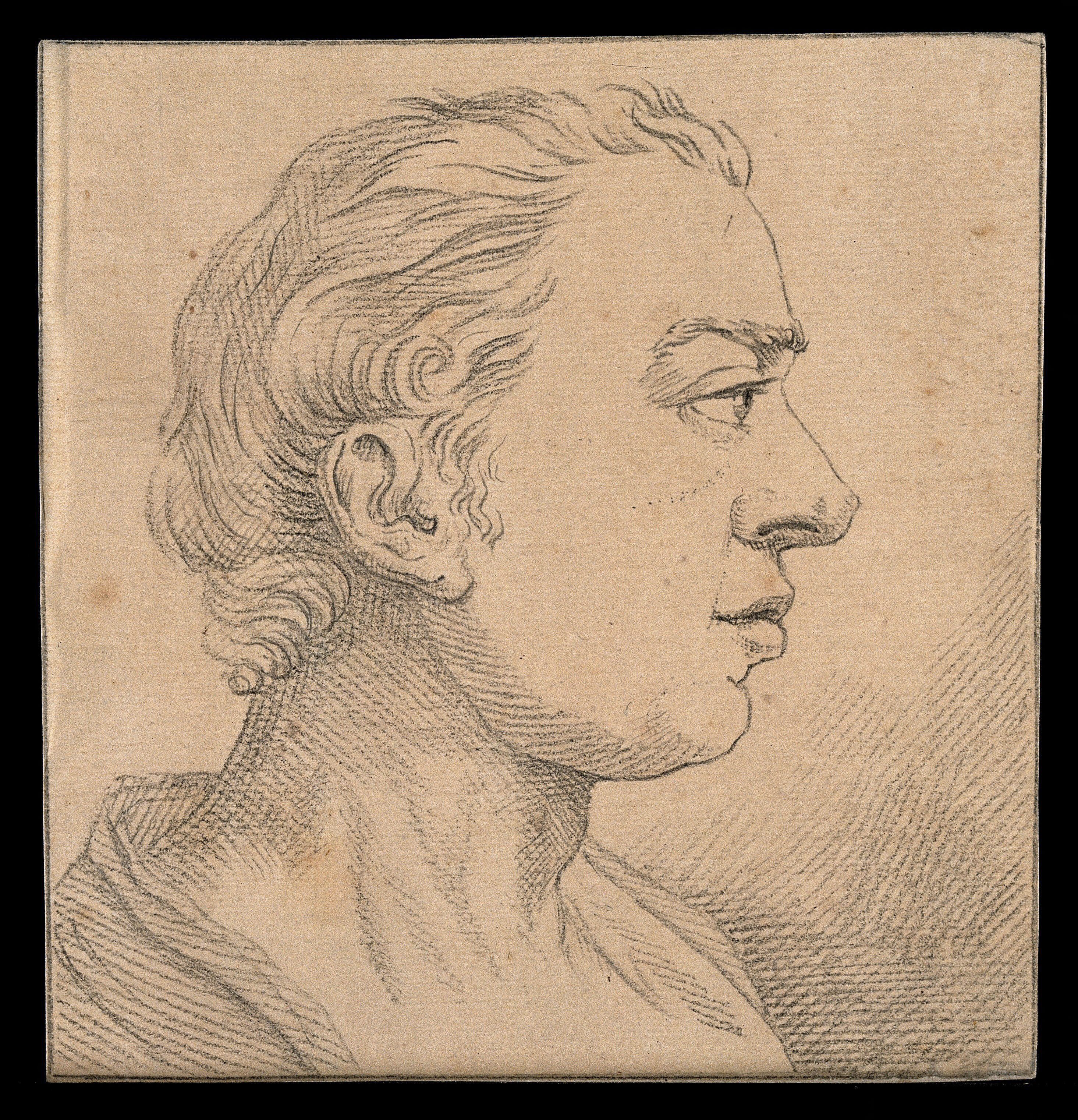 A Profile Evaluated By Lavater As Harsh And Displeasing Yet With Traces Of Wit In The Eyes Drawing C 1789 Wellcome Collection,Black Woman Face Side View