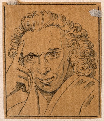 Laurence Sterne. Drawing, c. 1789.