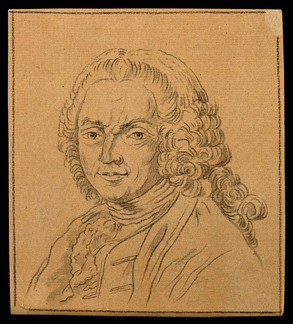 Charles Hénault: portrait. Drawing, c. 1789.