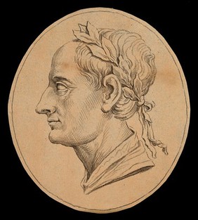 Augustus Caesar: profile. Drawing, c. 1789.