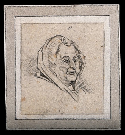 Four physiognomies. Drawings, c. 1789.