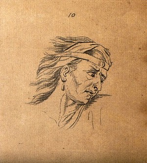 view Eight physiognomies. Drawings, c. 1789.