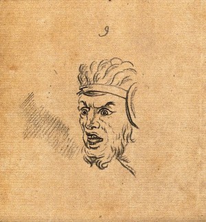 view Eight physiognomies. Drawings, c. 1789.