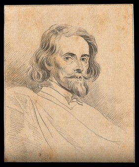 Lucas Vorsterman, the engraver: portrait. Drawing, c. 1791, after A. van Dyck.