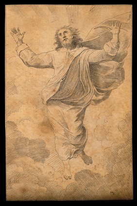 The transfigured Christ. Drawing, c. 1788, after Raphael.