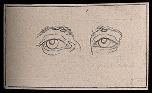 view A girl's eyes. Drawing, c. 1794.