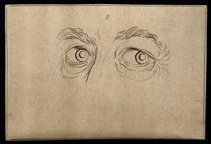 view Eyes expressing a noble and magnanimous character with an ordered mind, according to Lavater's method of physiognomy. Drawing, c. 1794.