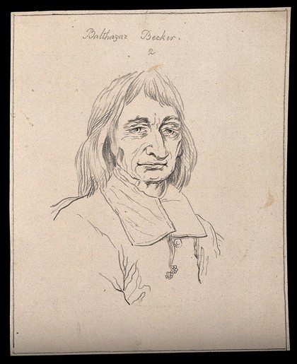 Balthazar Bekker: portrait. Drawing, c. 1794.