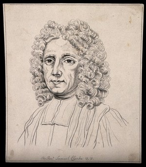 view Samuel Clarke: portrait. Drawing, c. 1794.