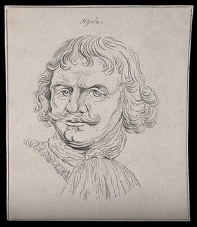 Admiral Hyde: portrait. Drawing, c. 1794.