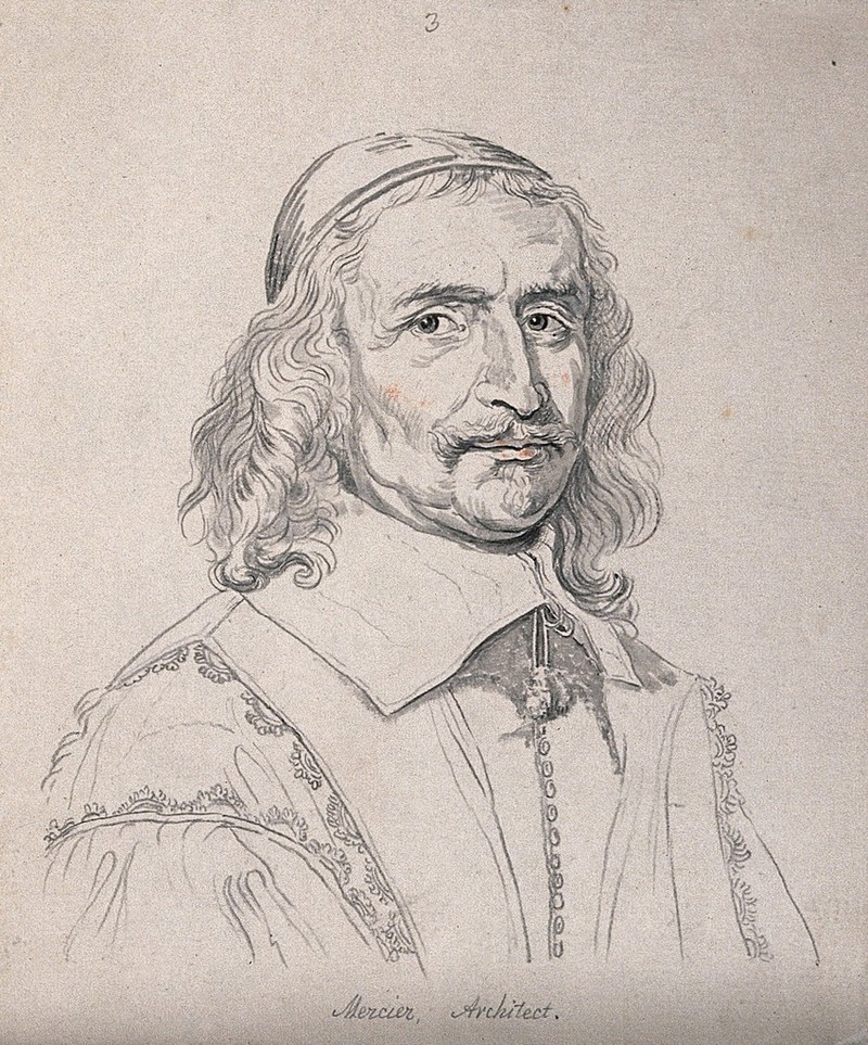 Mercier, an architect. Drawing, c. 1793, after J. Morin., c. 1793, by Jean Morin
